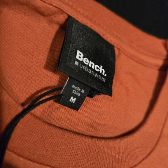 Bench Men's 2 Piece Bundle Short Sleeve Shirts NWT Orange & White Size Medium - Picture 5 of 13